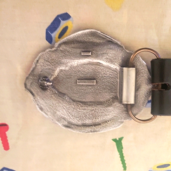 Harley Davidson Buckle And Belt Embossed Black Leather Size 44 USA - Picture 10 of 16